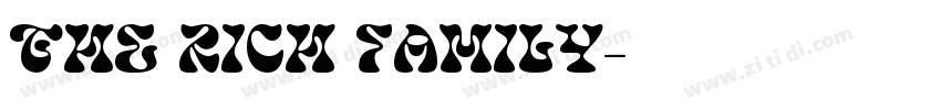 The Rich Family字体转换